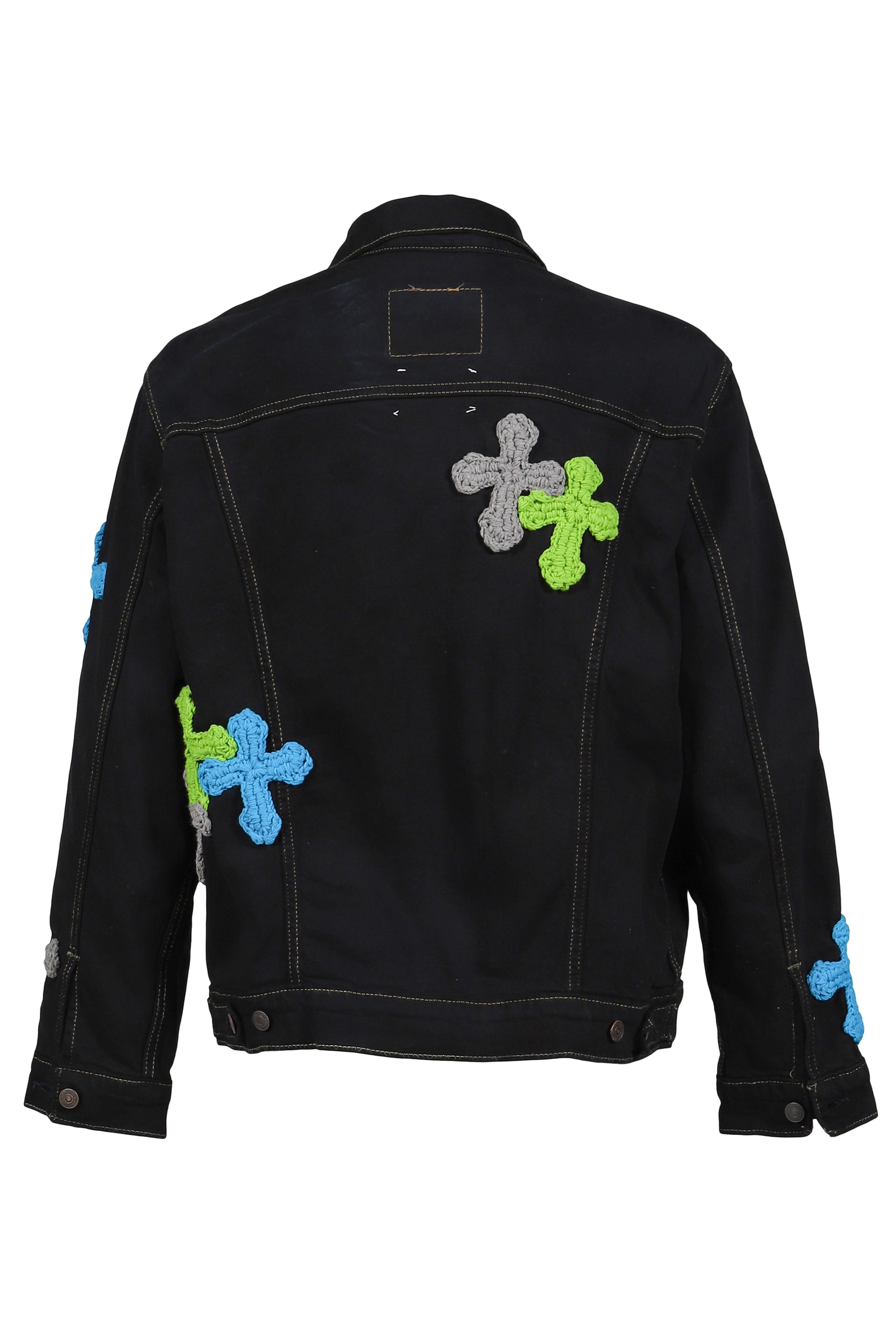 3D CROSS DENIM JACKET / MULTI