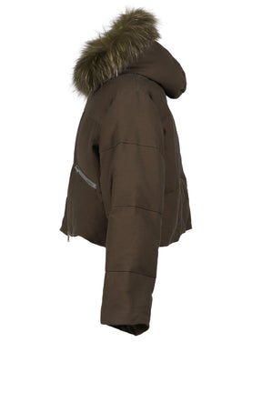 SLIDE FUR DOWN JACKET / DUST