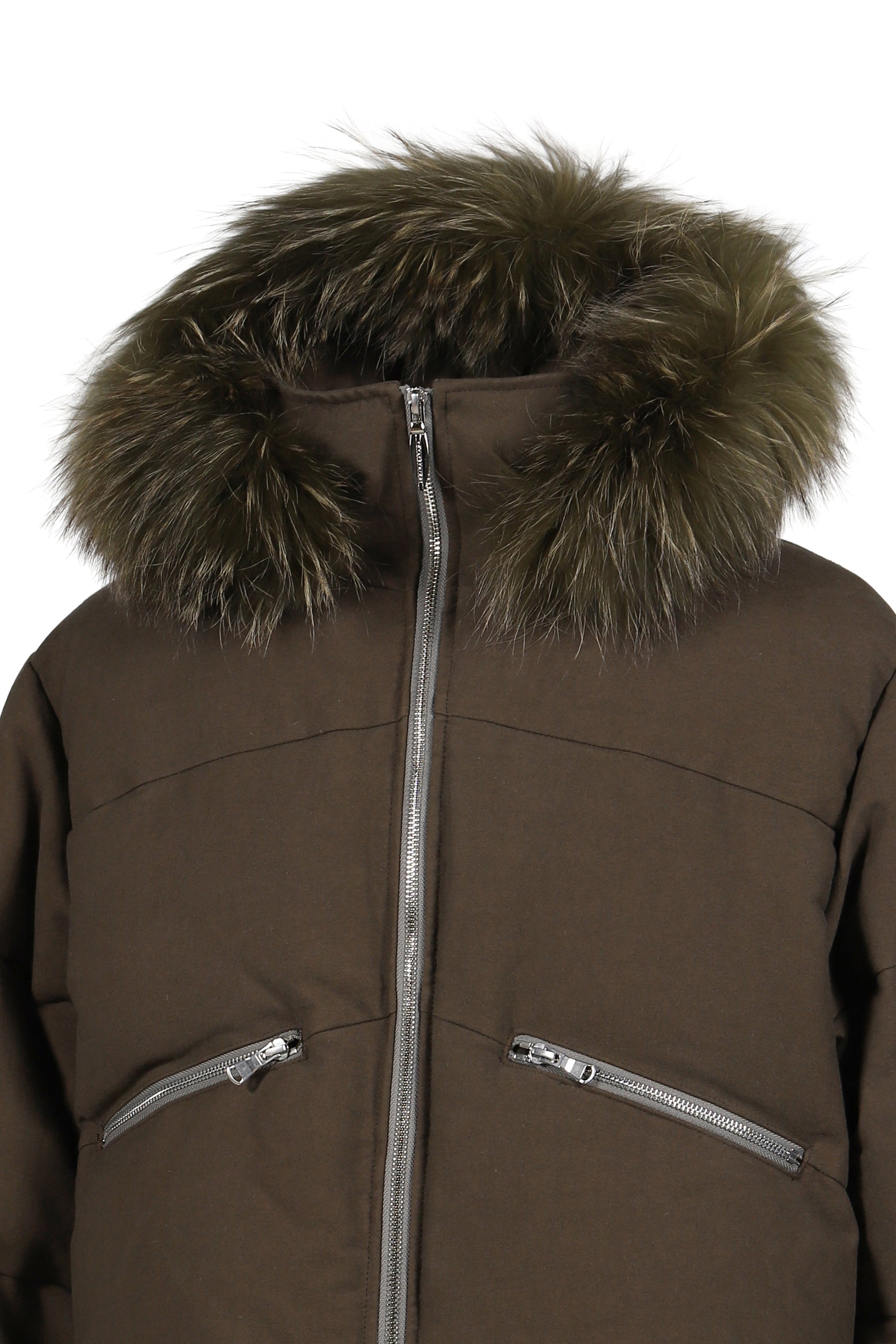 SLIDE FUR DOWN JACKET / DUST