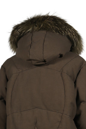 SLIDE FUR DOWN JACKET / DUST