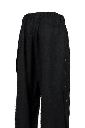 FLYINGHAIR SIDE SNAP TROUSER / CORE BLK 