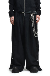 FLYINGHAIR SIDE SNAP TROUSER / CORE BLK 