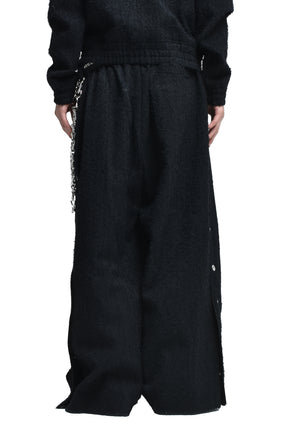 FLYINGHAIR SIDE SNAP TROUSER / CORE BLK 