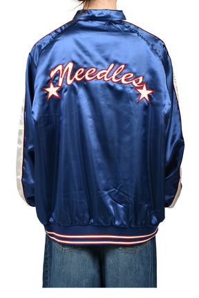 STADIUM JACKET - POLY SATEEN / NVY