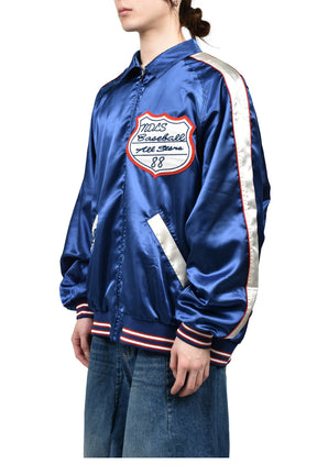 STADIUM JACKET - POLY SATEEN / NVY