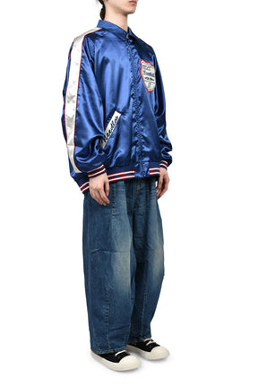 STADIUM JACKET - POLY SATEEN / NVY