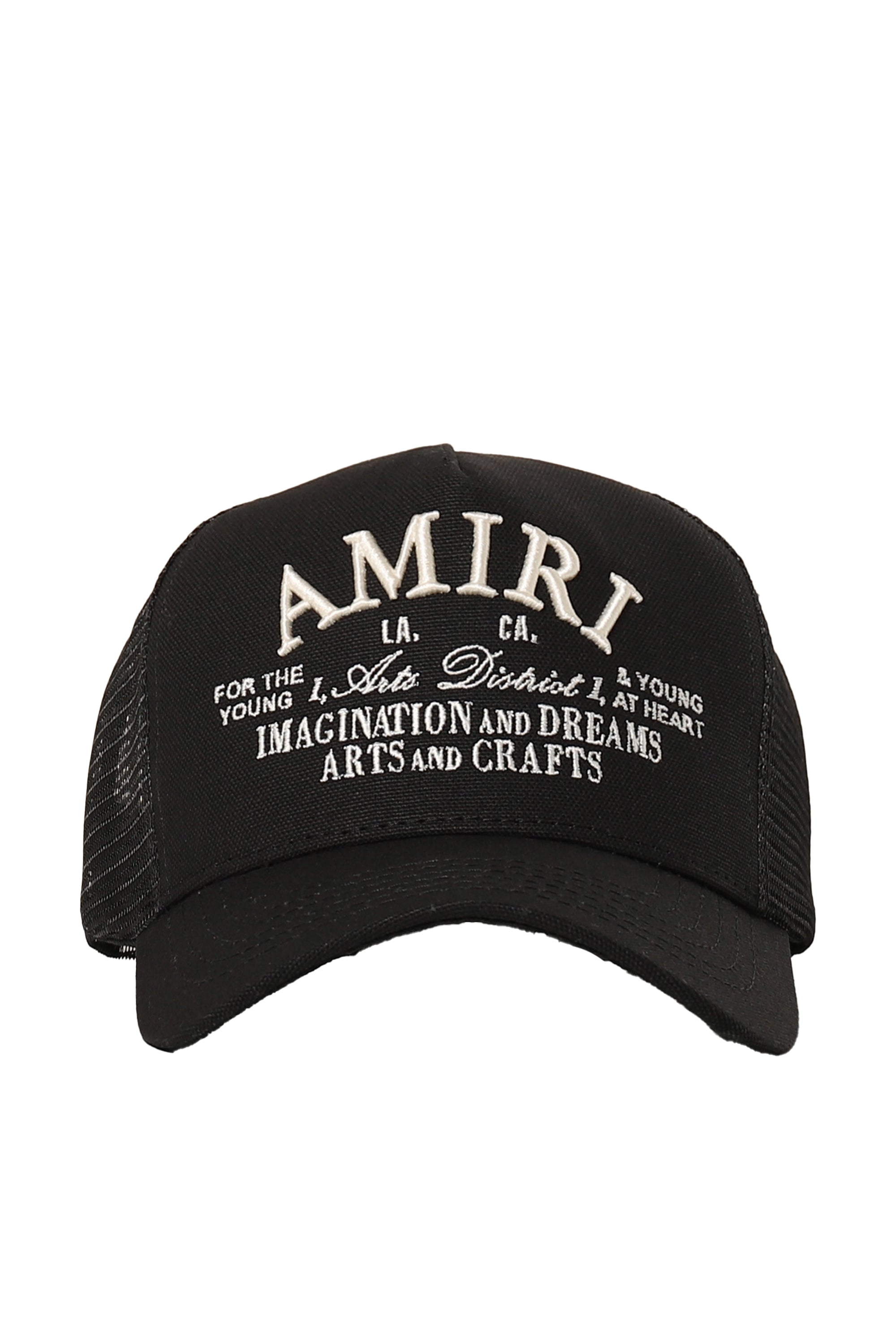 AMIRI アミリ SS24 ARTS DISTRICT TRUCKER HAT / BLK - NUBIAN