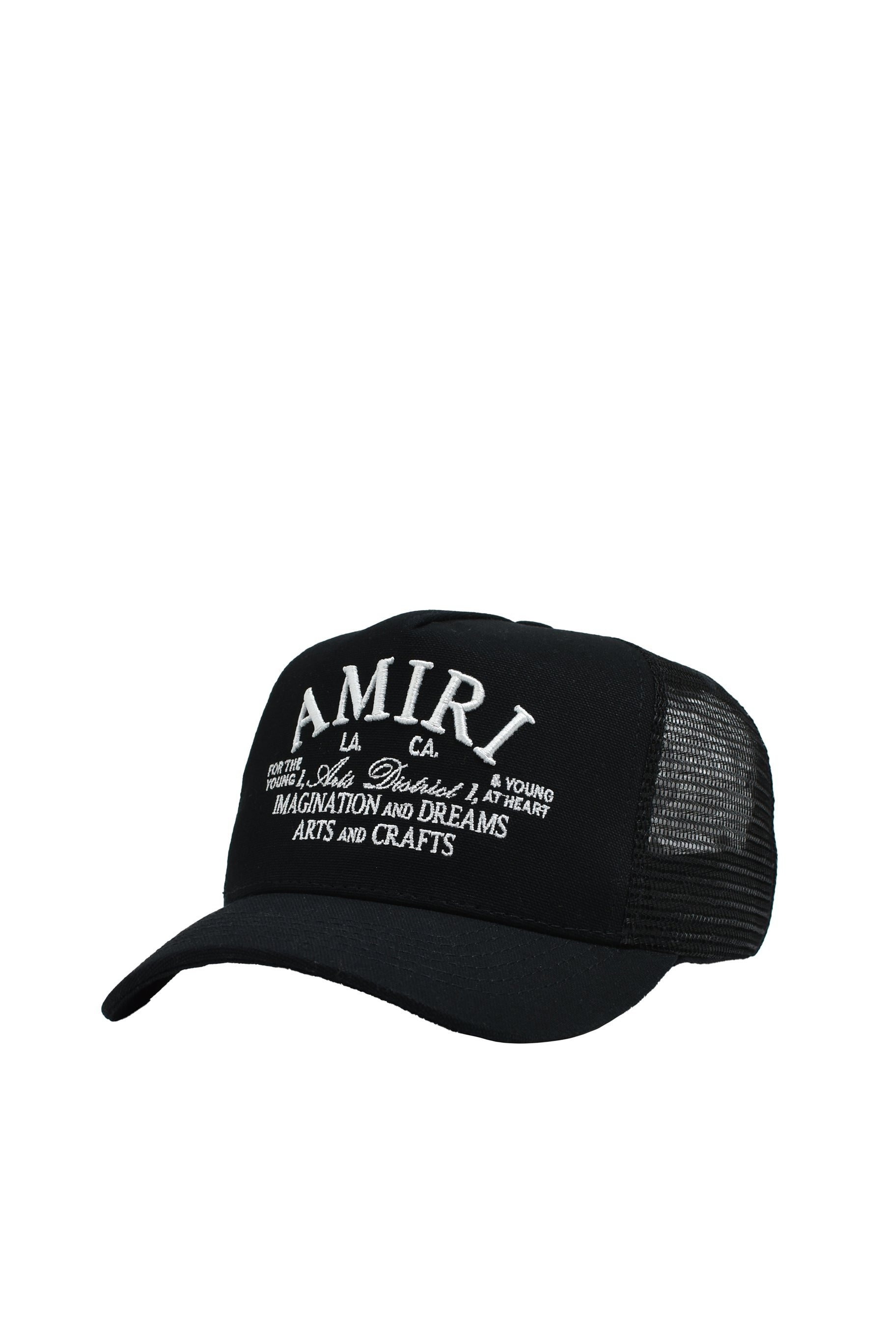 AMIRI アミリ SS25 ARTS DISTRICT TRUCKER HAT / BLK - NUBIAN