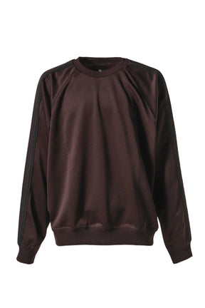 TRACK CREW NECK SHIRT - POLY SMOOTH / DK.PUR