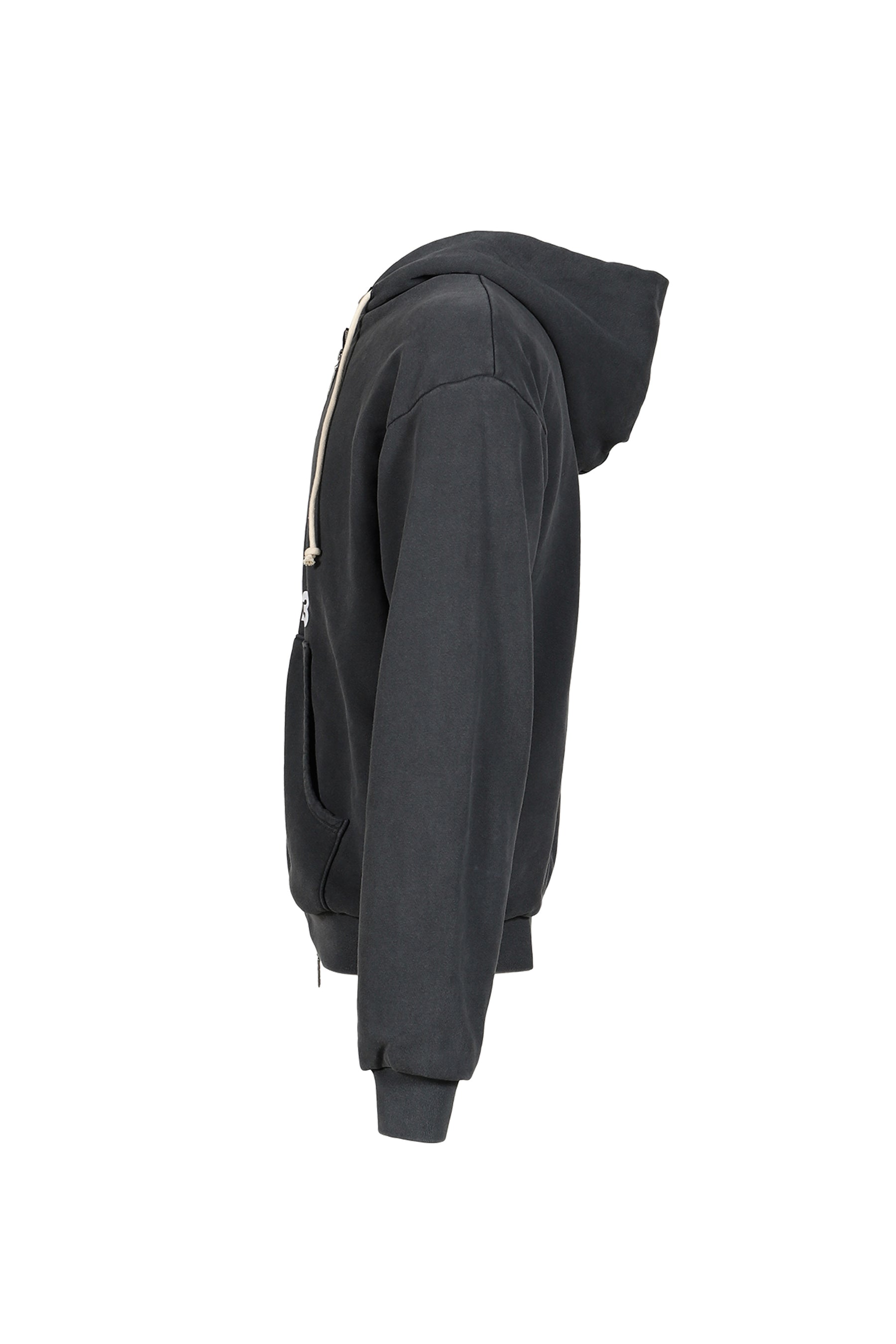 USO 123 PIOUS ZIP HOODIE / BLK