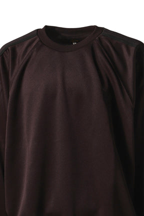 TRACK CREW NECK SHIRT - POLY SMOOTH / DK.PUR