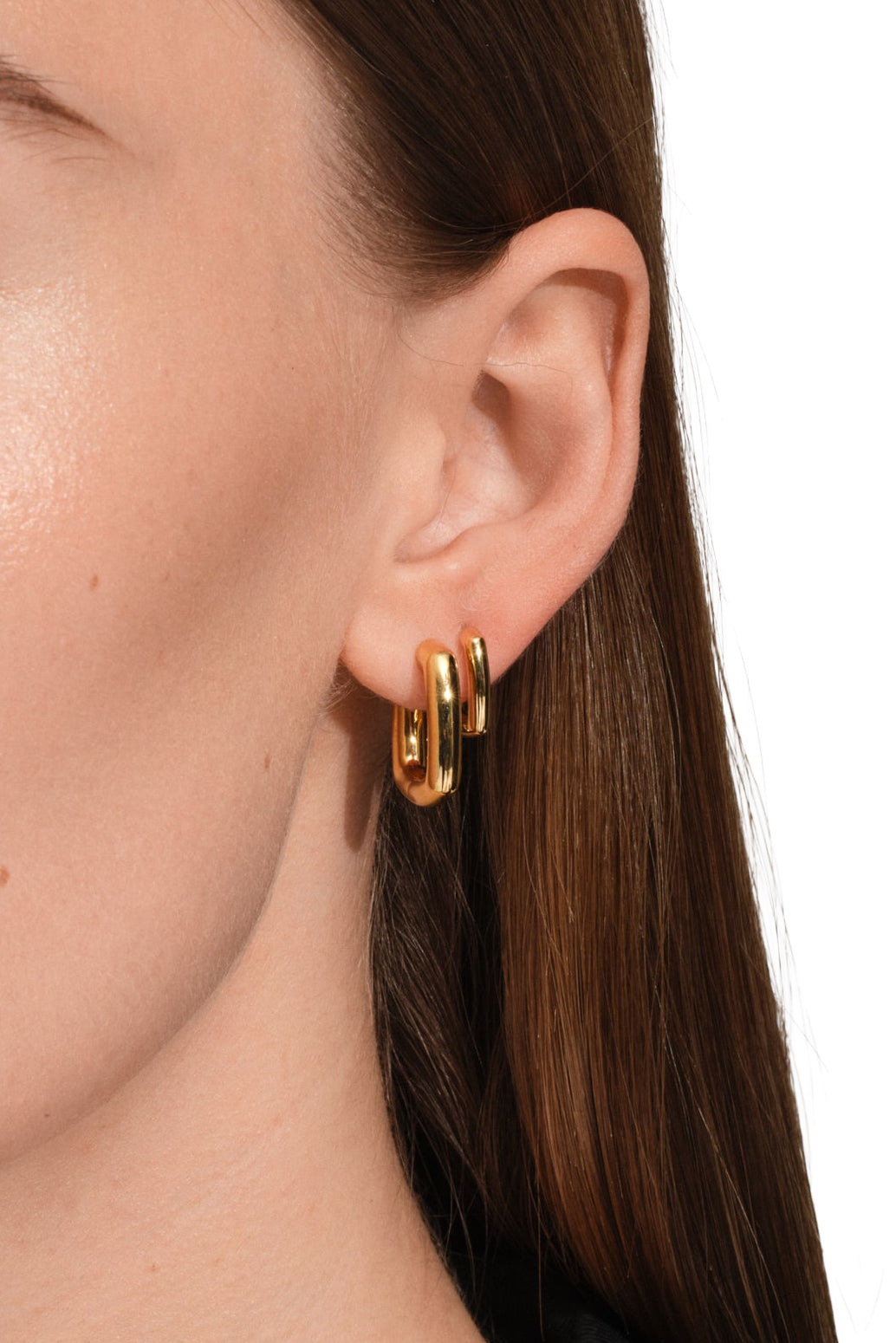 FRAME HOOPS SMALL GOLD / GLD