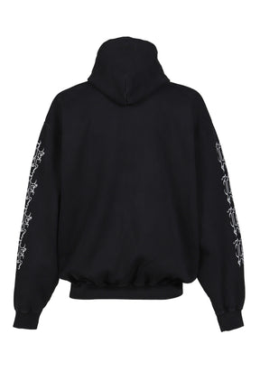 COF LOGO OVERSIZED HOODIE / WASHED BLK 
