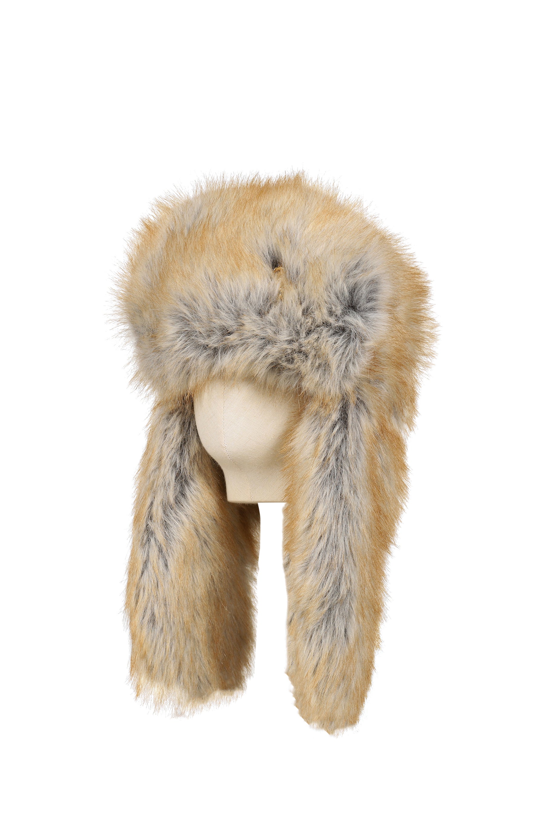 FUR TRAPPER HAT / BRW