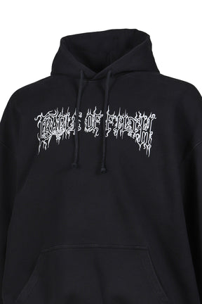 COF LOGO OVERSIZED HOODIE / WASHED BLK 