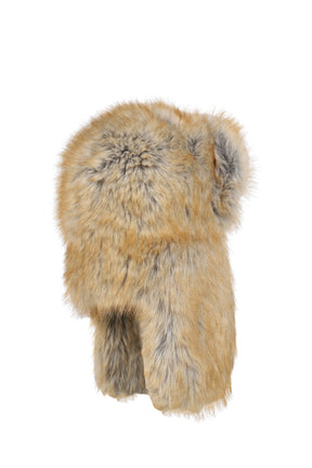 FUR TRAPPER HAT / BRW