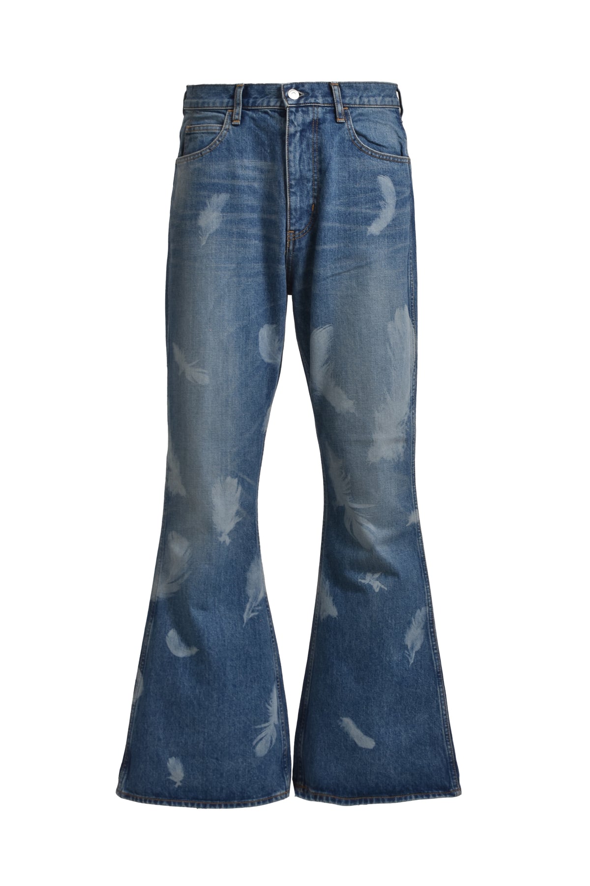 "MASU BOYS" FEATHER BELL-BOTTOM JEANS / IND