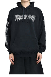 VETEMENTS ヴェトモン FW25 COF LOGO OVERSIZED HOODIE / WASHED BLK
