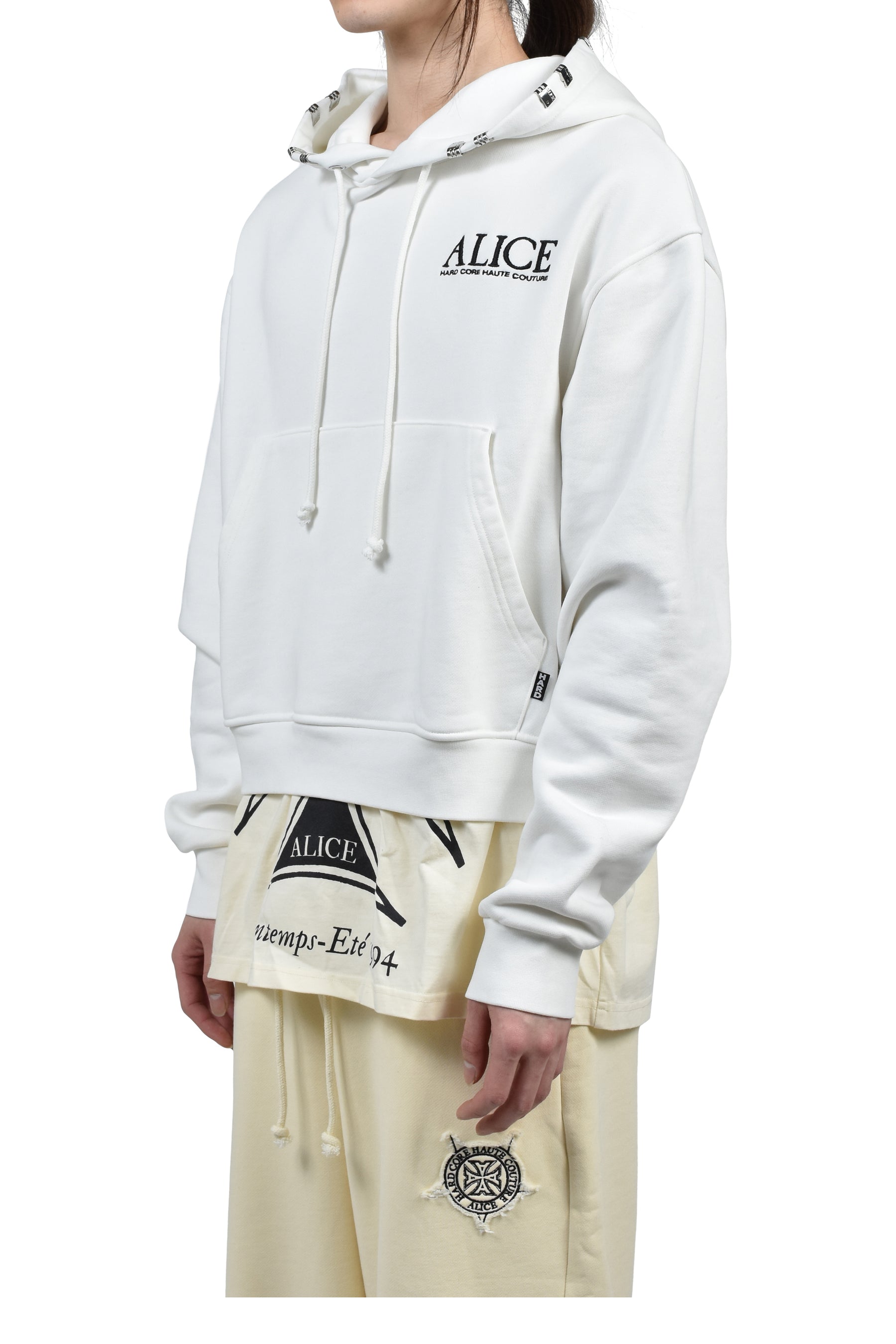 CO-TOUR LAYERED SWEATSHIRT / WHT