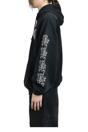 COF LOGO OVERSIZED HOODIE / WASHED BLK 
