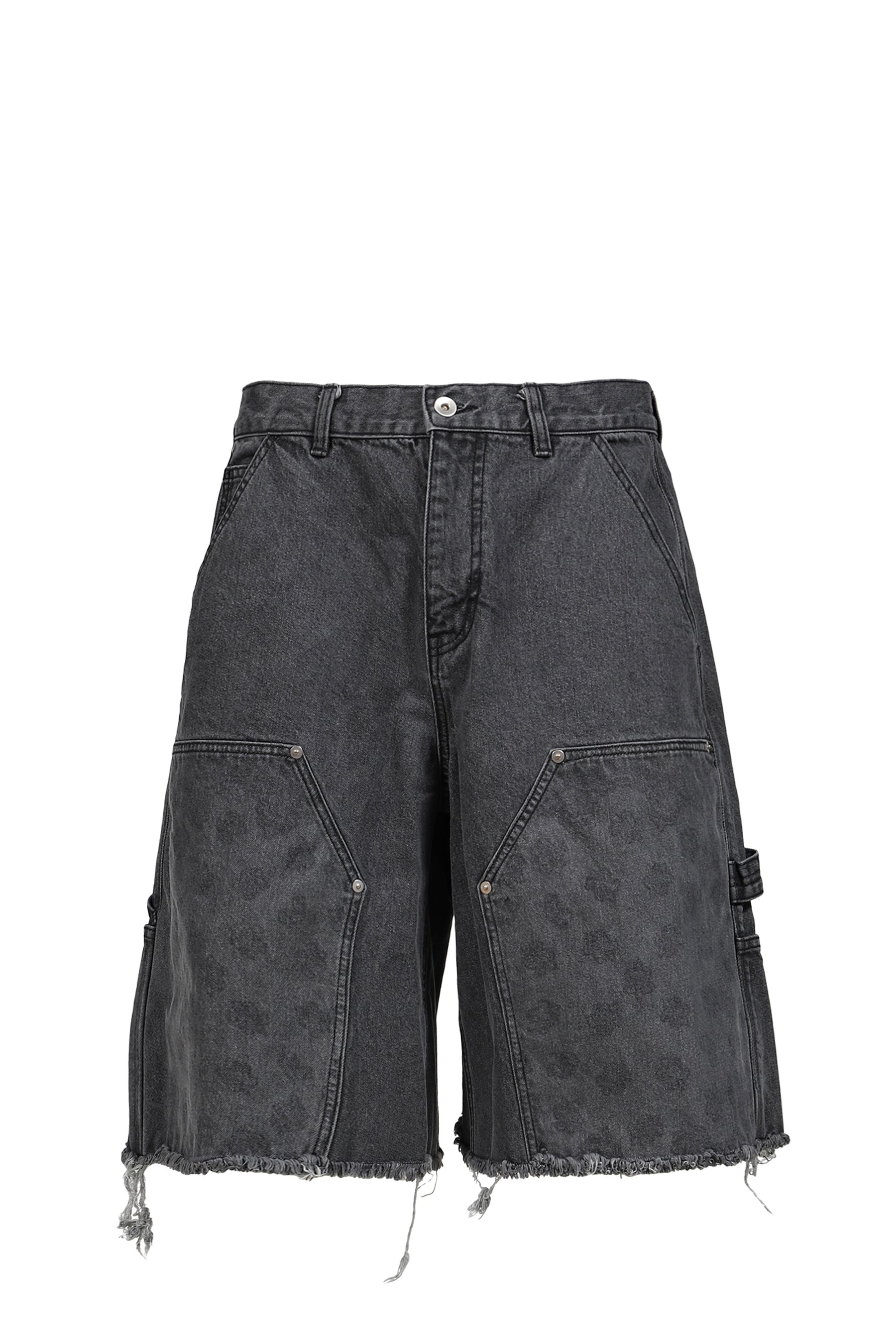 PAISLEY CARPENTER SHORTS / BLK