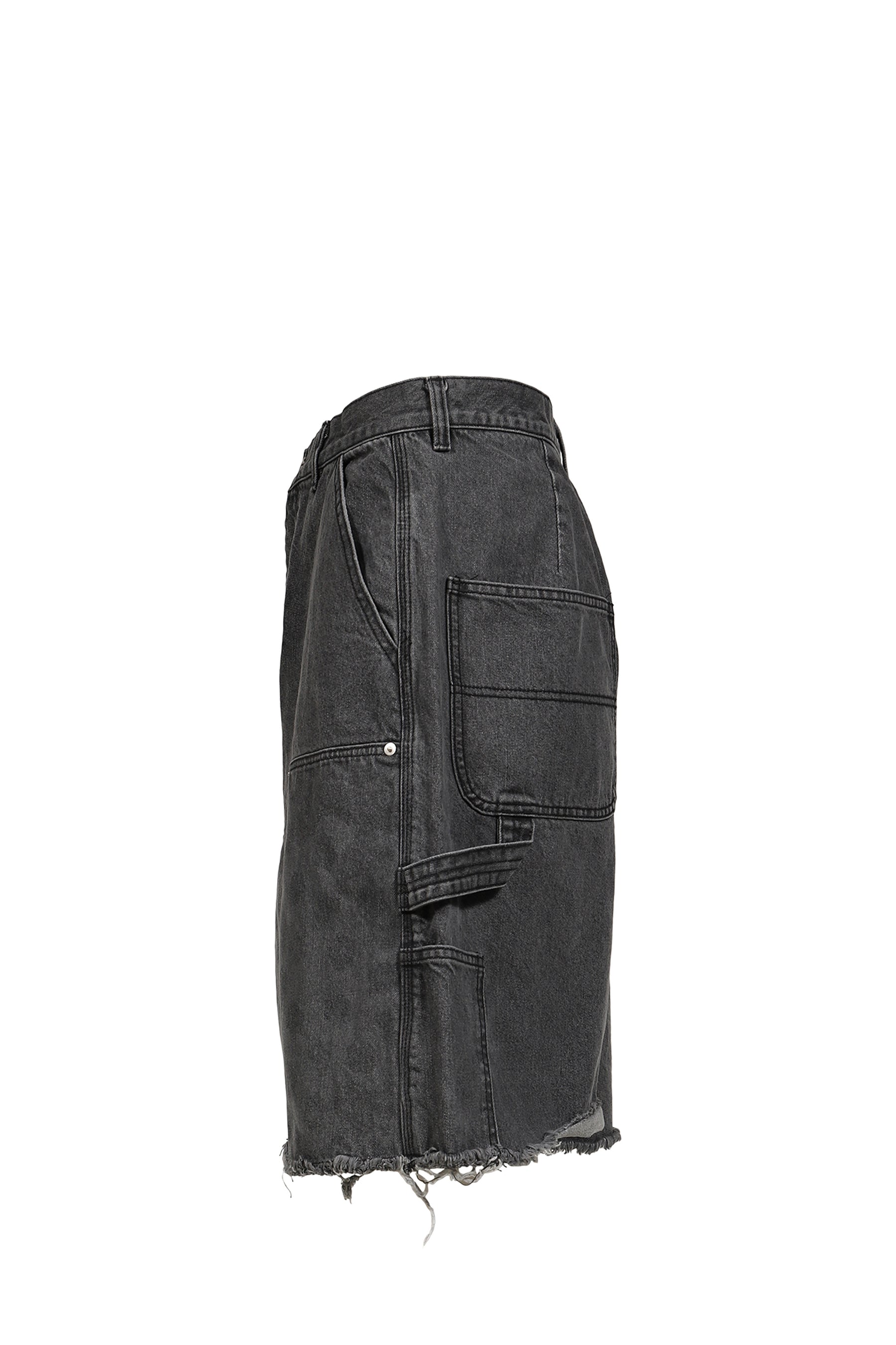 PAISLEY CARPENTER SHORTS / BLK
