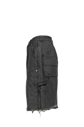 PAISLEY CARPENTER SHORTS / BLK