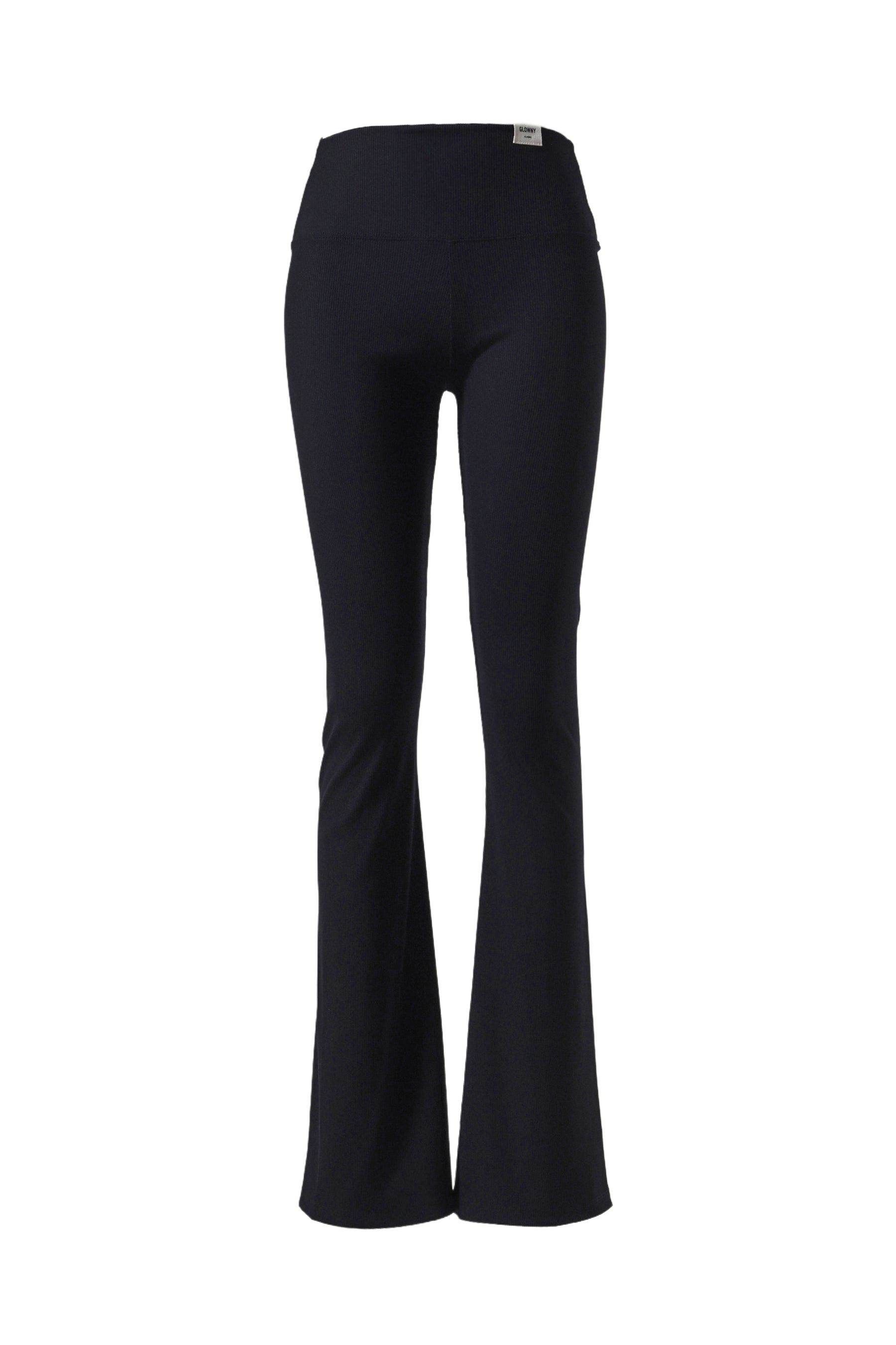 G CLASSIC RIB FLARE PANTS / BLK