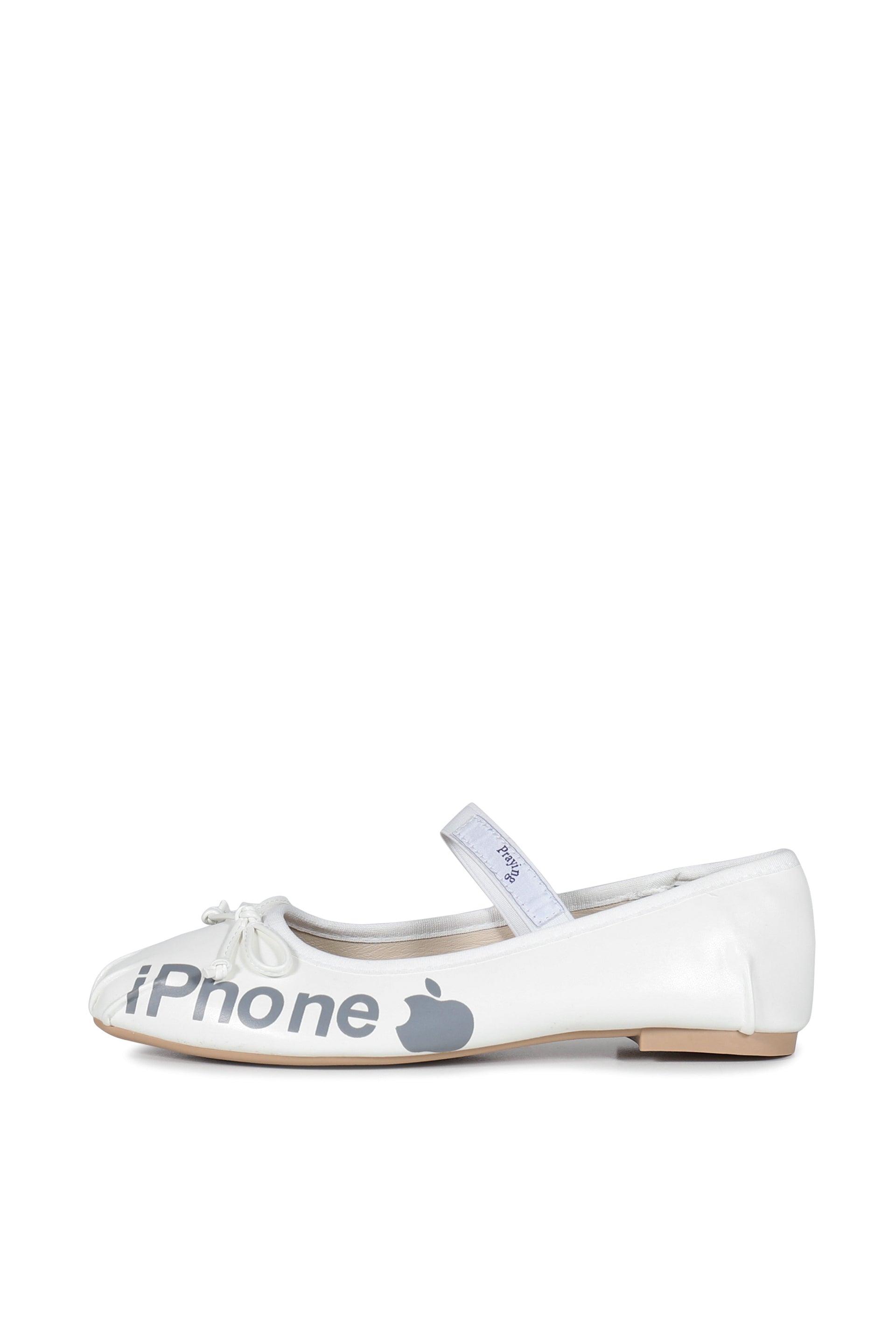 PHONE BALLET FLATS / WHT