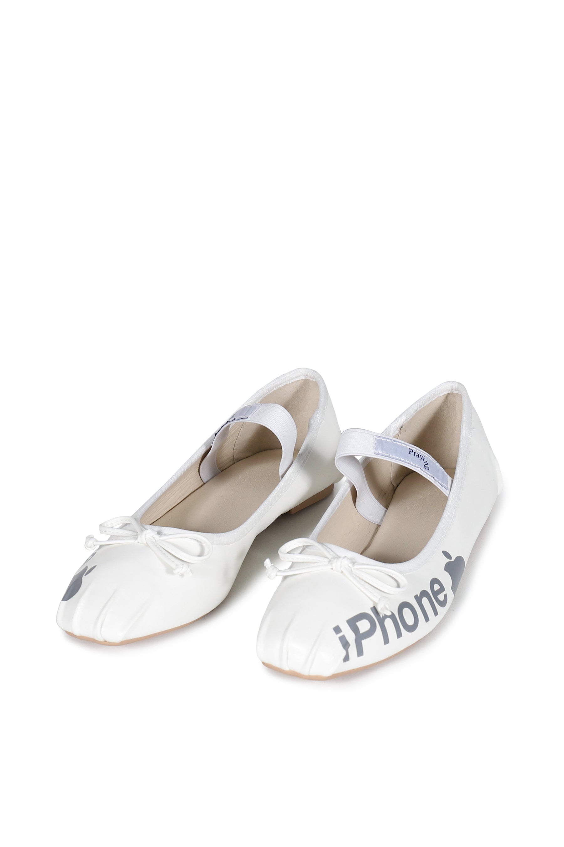 PHONE BALLET FLATS / WHT