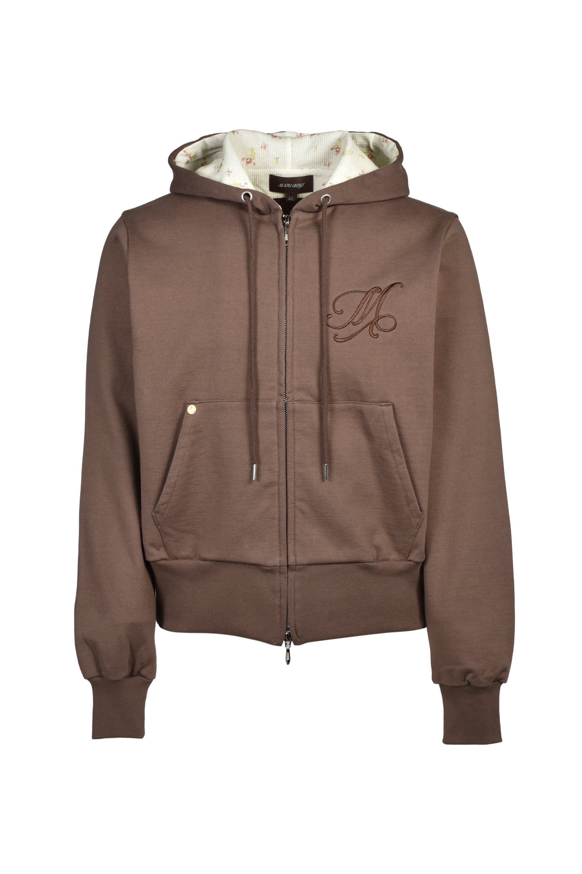 MB FLOWER ZIP-UP HOODIE / BRW