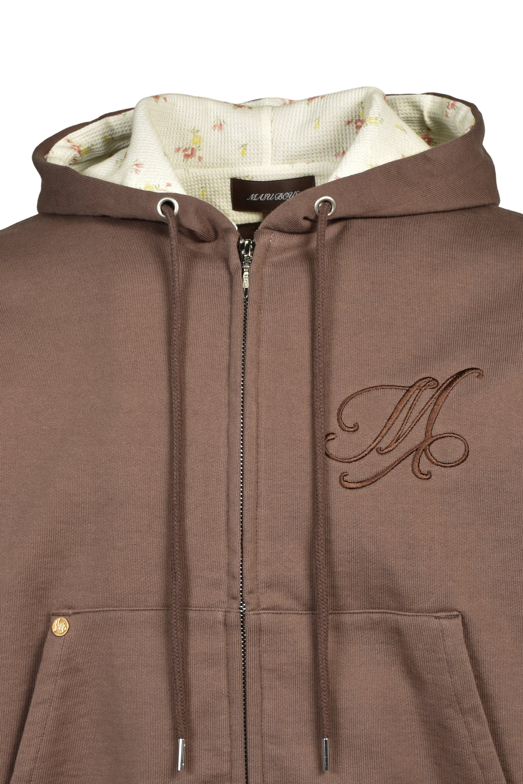 MB FLOWER ZIP-UP HOODIE / BRW