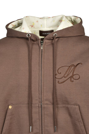 MB FLOWER ZIP-UP HOODIE / BRW