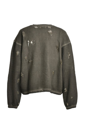 DAMAGE CREWNECK / KHA