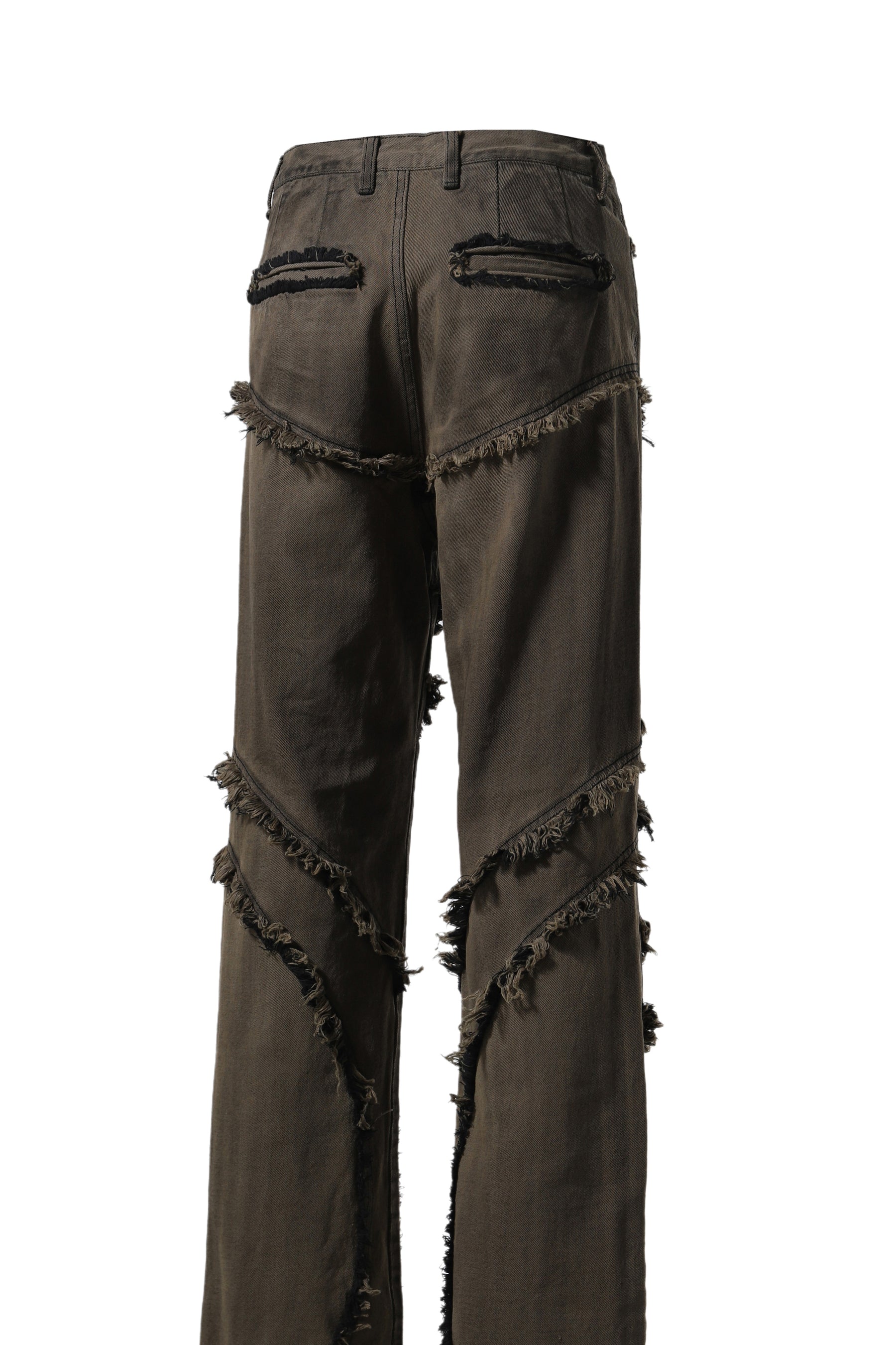 WAVE FRINGE DAMAGE DENIM / BRW