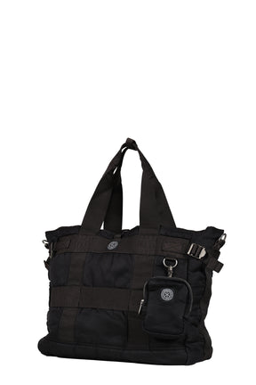SUPER NYLON TOTE BAG / BLACK