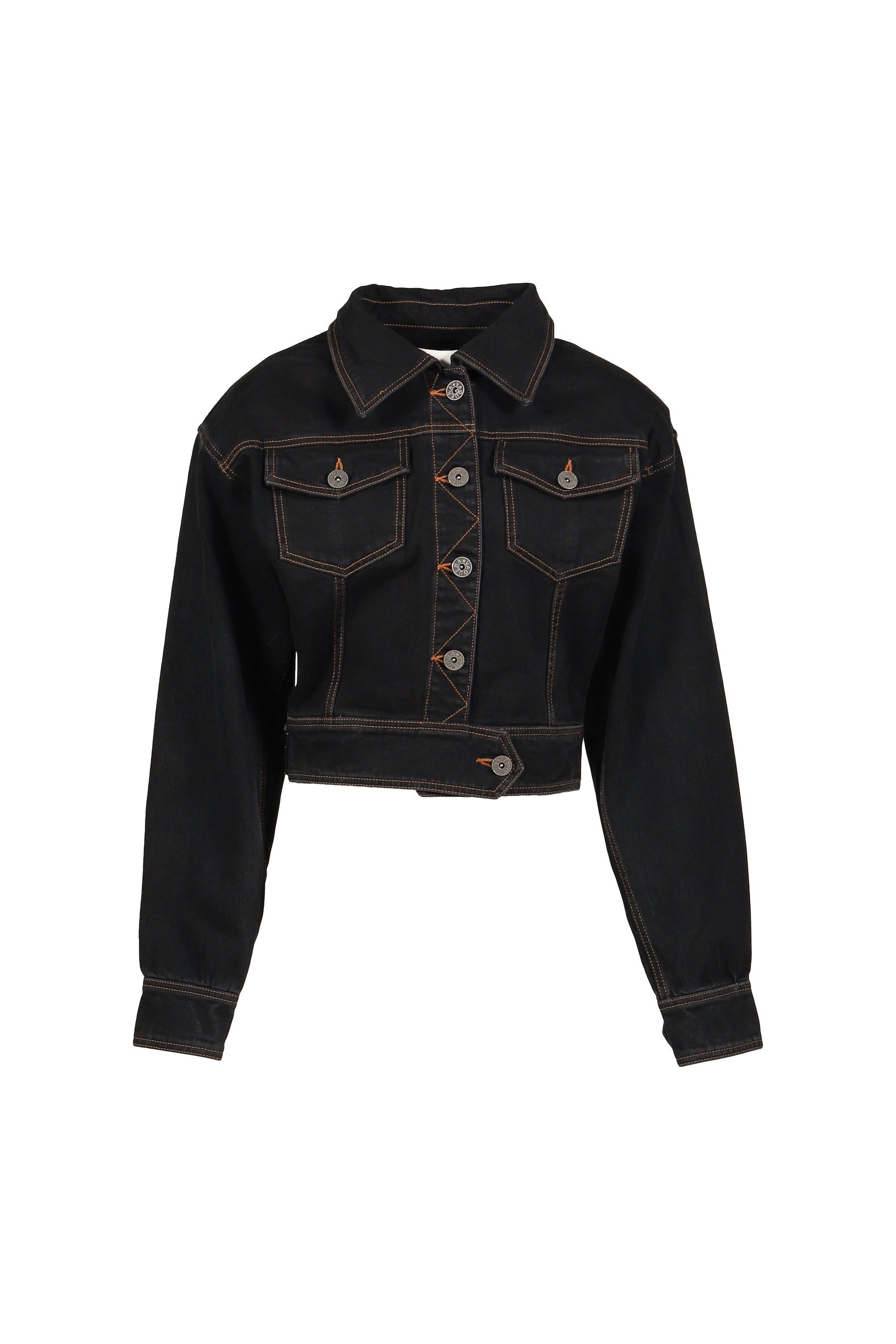 DENIM JACKET WOVEN / BLK