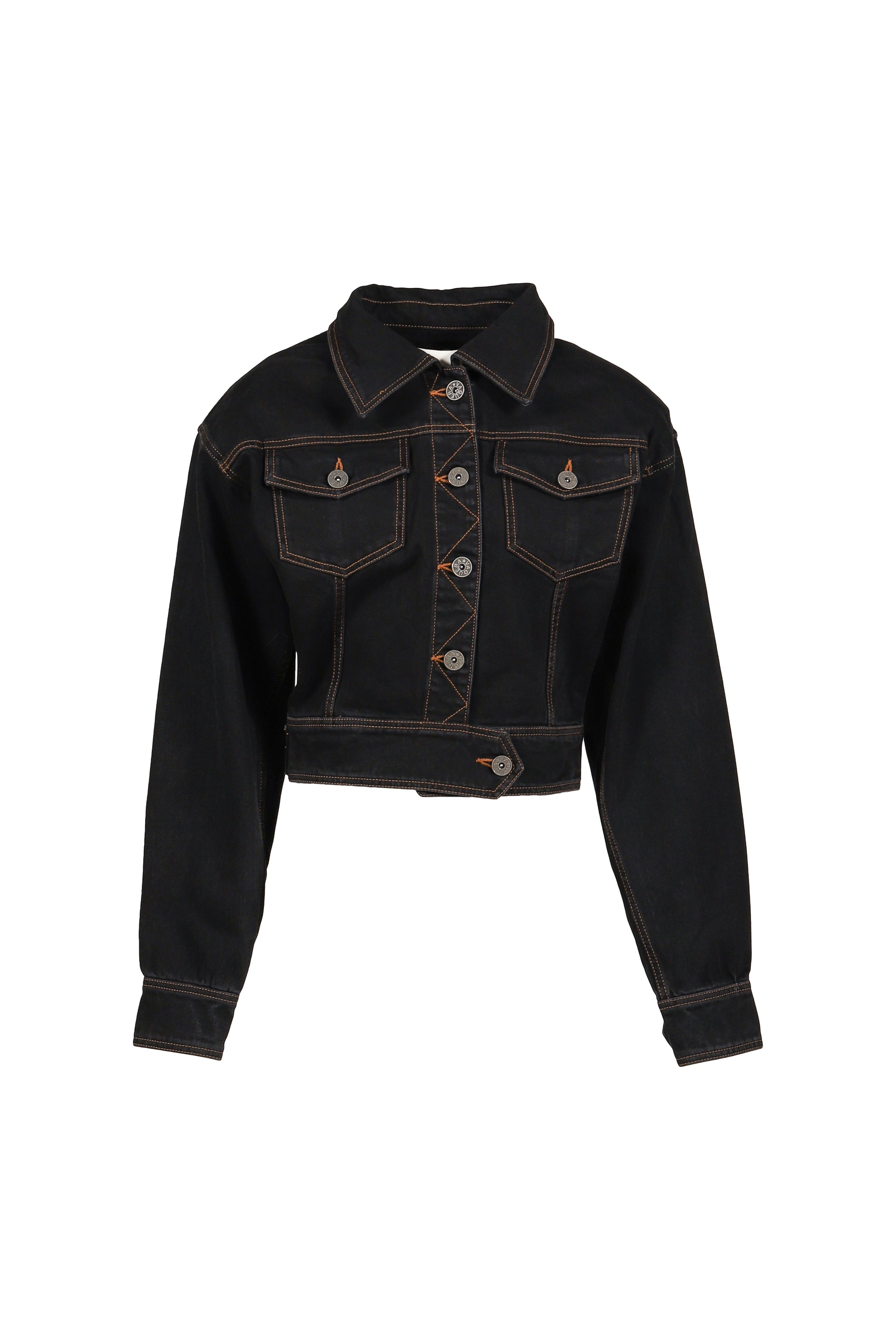 DENIM JACKET WOVEN / BLK