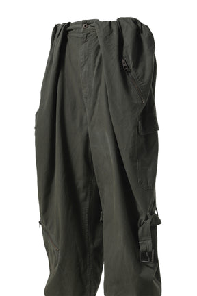 BALLOON CARGO TROUSERS / DEEP OLV