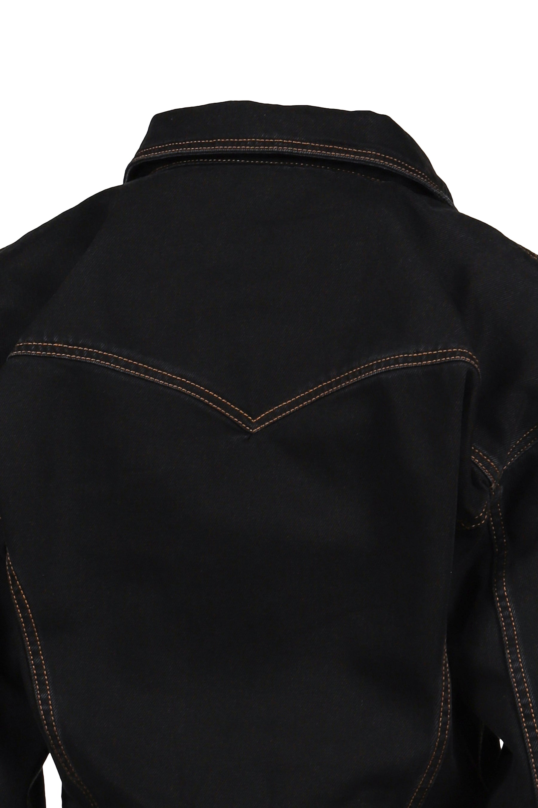 DENIM JACKET WOVEN / BLK