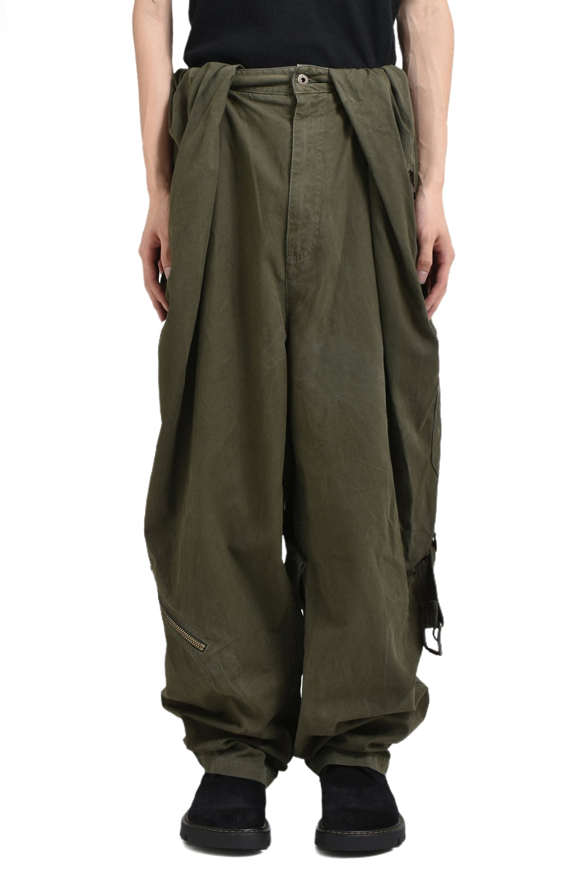 BALLOON CARGO TROUSERS / DEEP OLV