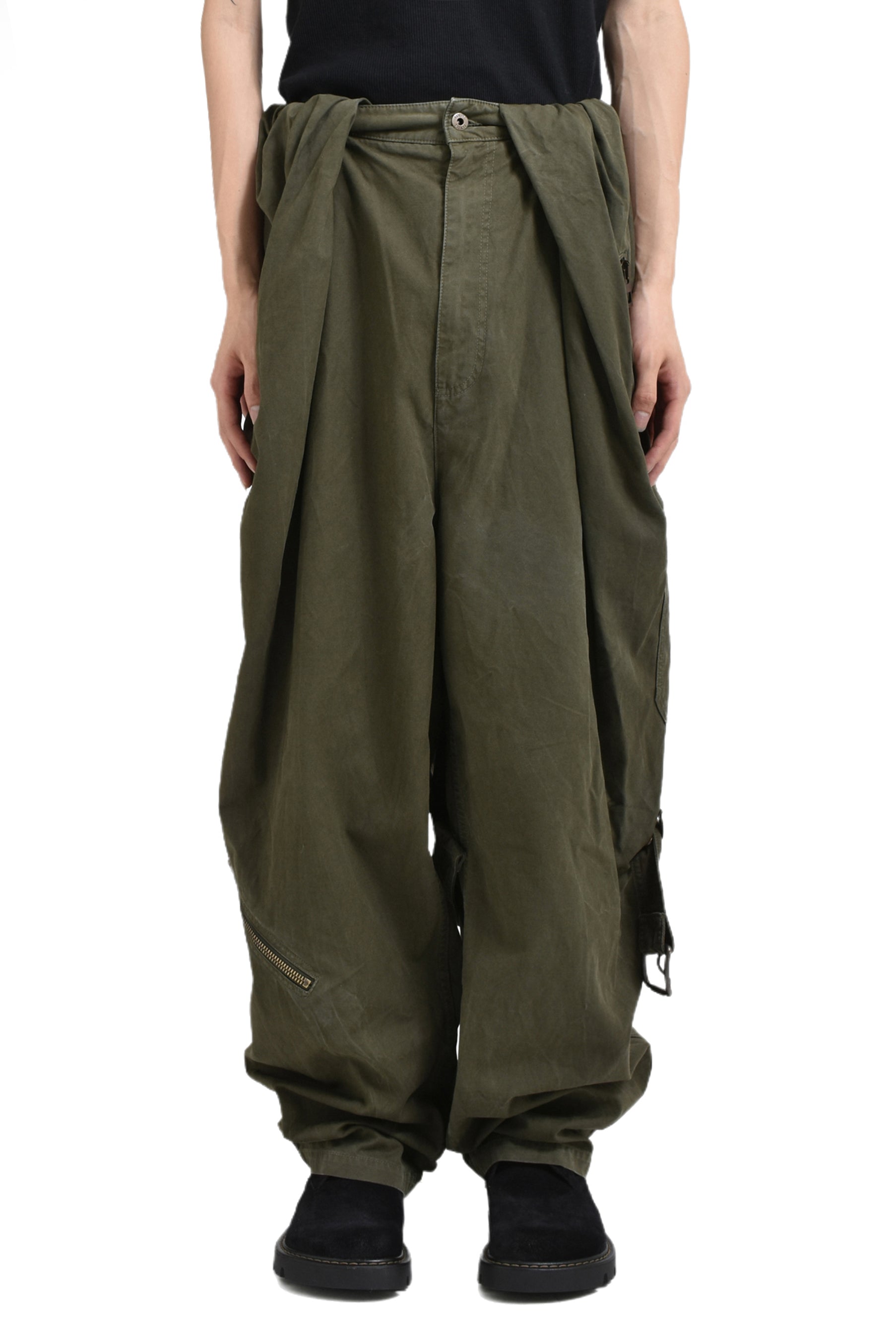 BALLOON CARGO TROUSERS / DEEP OLV