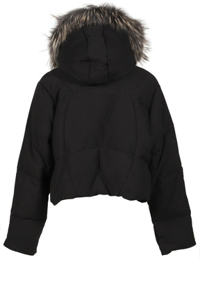 SLIDE FUR DOWN JACKET / BLACK 