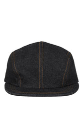 SIDE LOGO DENIM CAMP CAP / BLK