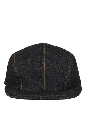 SIDE LOGO DENIM CAMP CAP / BLK