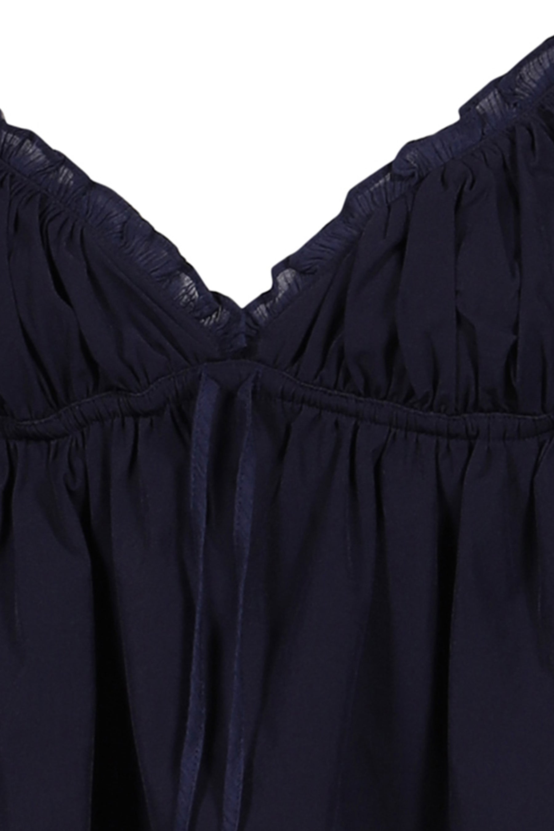SHIRRED CRINKLE BUSTIER / NVY