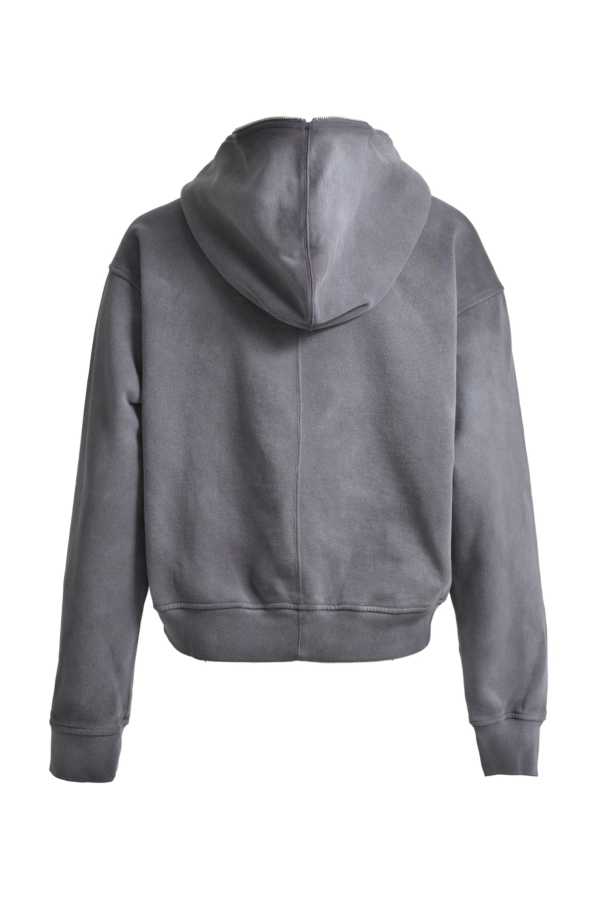 NEWRICH SHORT FULL ZIP HOODIE / BLK