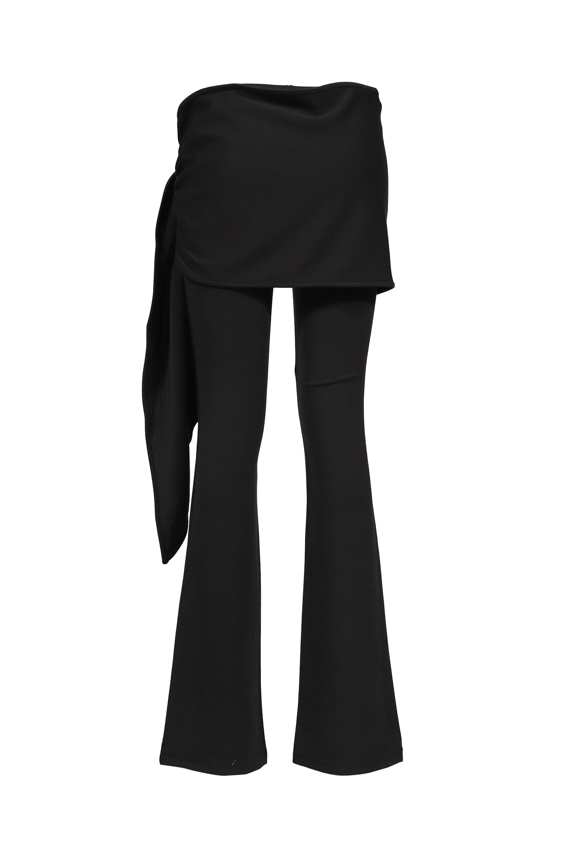 STRAP TIED PANTS / BLK