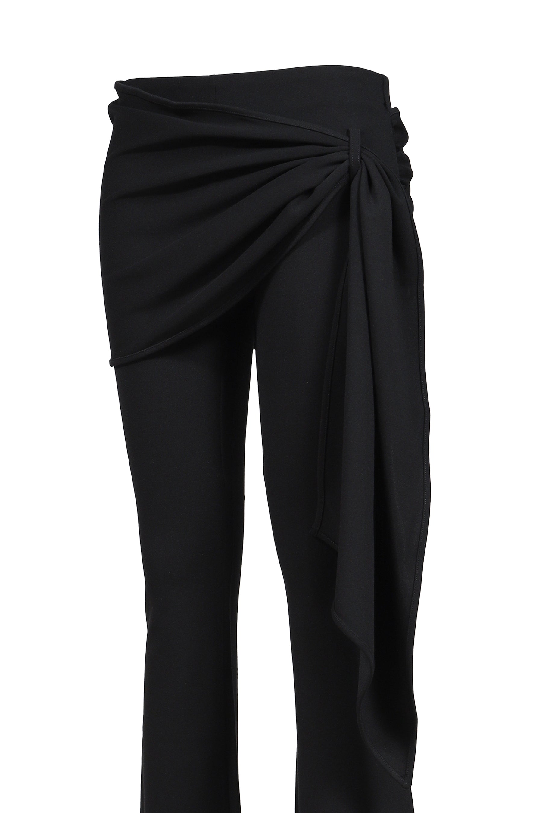 STRAP TIED PANTS / BLK