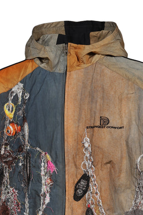 EMBROIDERED CHAIN TRACK JACKET / BRW